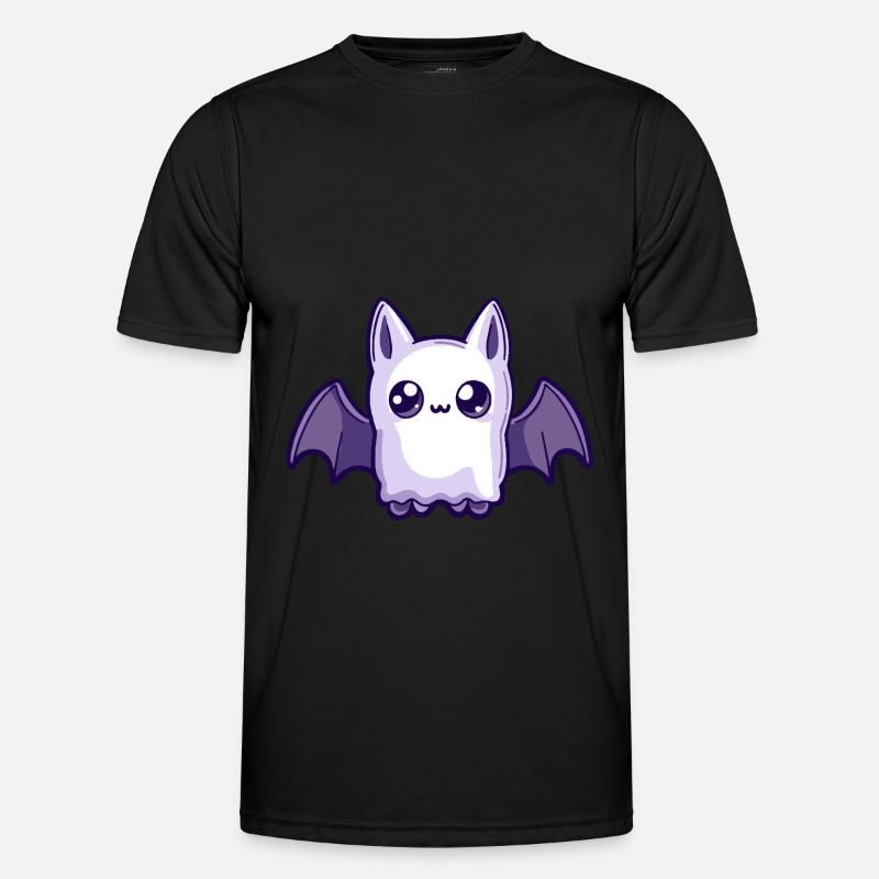 Fledermaus Halloween Comic Geist Männer Funktions-T-Shirt