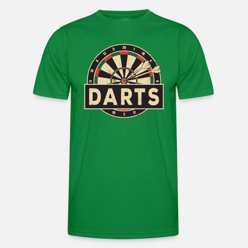 Fléchettes Fléchettes Lecteur de fléchettes Retro T-shirt sport Homme