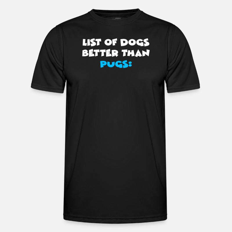 Pug Mops - Men's Functional T-Shirt - black