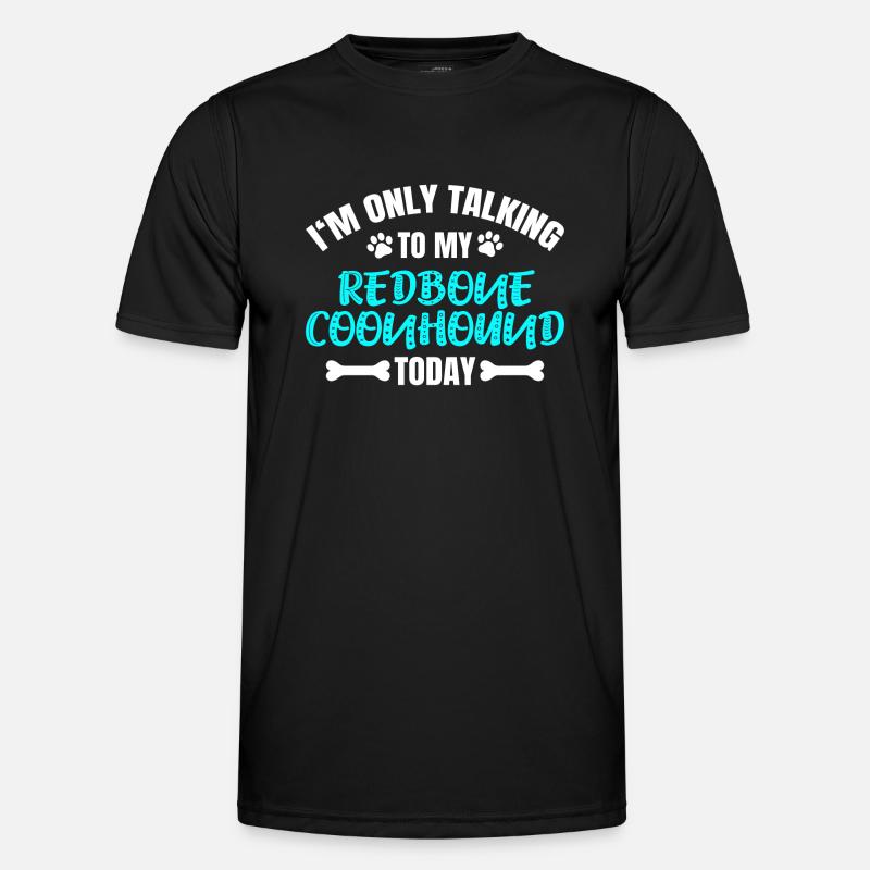 Redbone Coonhound - Männer Funktions-T-Shirt - Schwarz