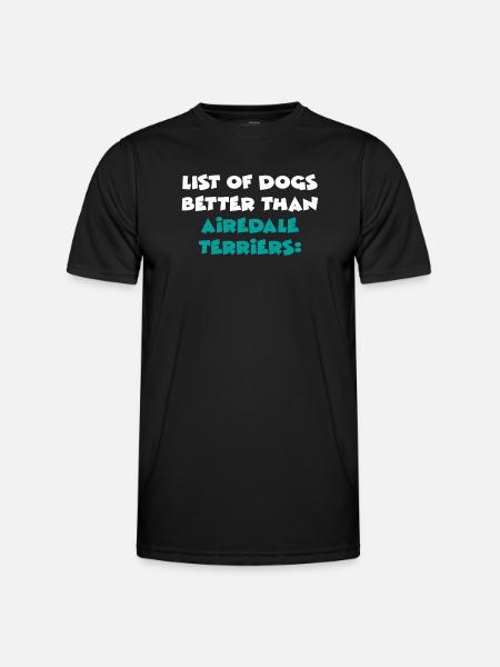 Airedale Terrier - T-shirt sport Homme - noir
