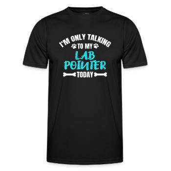 Lab Pointer - Männer Funktions-T-Shirt - Schwarz - Vorne - AI Model Male 178 dark (178cm)