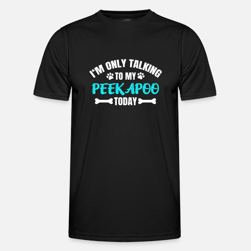 Peekapoo - Männer Funktions-T-Shirt - Schwarz