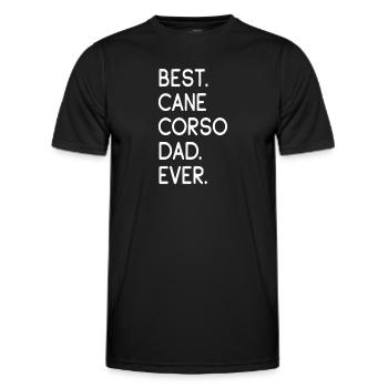 Cane Corso Italiano - Men's Functional T-Shirt - black - Front - AI Model Male 178 dark (178cm)