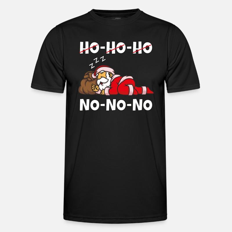 Fauler Weihnachtsmann Männer Funktions-T-Shirt