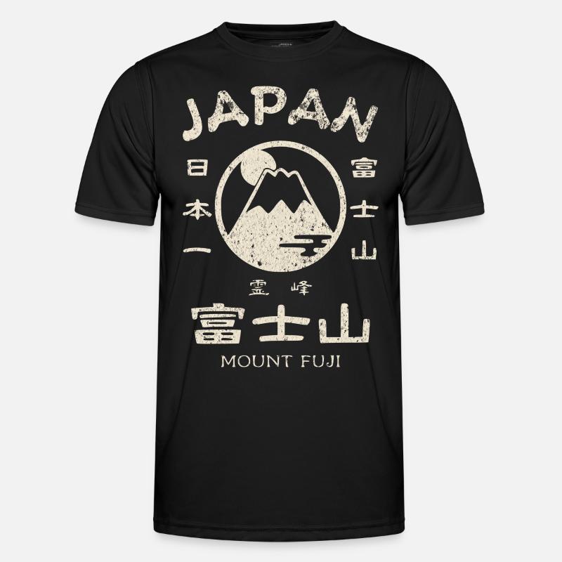 Japan Mount Fuji - Männer Funktions-T-Shirt - Schwarz