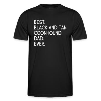 Black and Tan Coonhound - Men's Functional T-Shirt - black - Front - AI Model Male 178 dark (178cm)