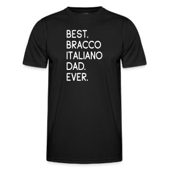 Bracco Italiano Bracchi Italiani - T-shirt sport Homme - noir - Devant - AI Model Male 178 dark (178cm)