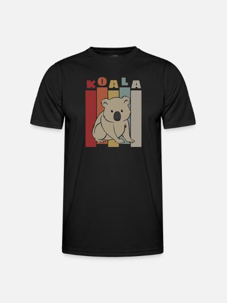 Koala Retro - Men's Functional T-Shirt - black