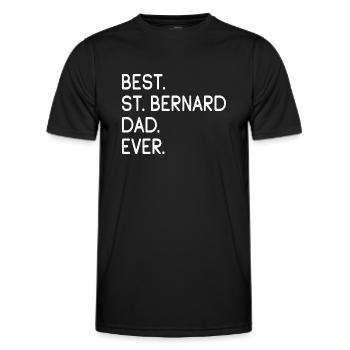 Bernhardiner St. Bernhardshund St. Bernard - T-shirt sport Homme - noir - Devant - AI Model Male 178 dark (178cm)