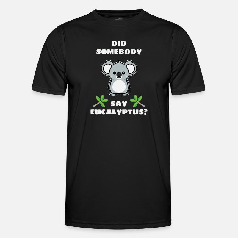 Koala - Männer Funktions-T-Shirt - Schwarz