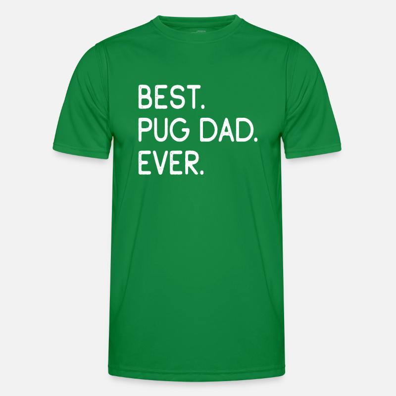 Mops Pug Männer Funktions-T-Shirt