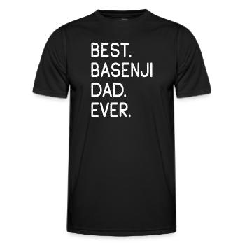 Basenji - Männer Funktions-T-Shirt - Schwarz - Vorne - AI Model Male 178 dark (178cm)