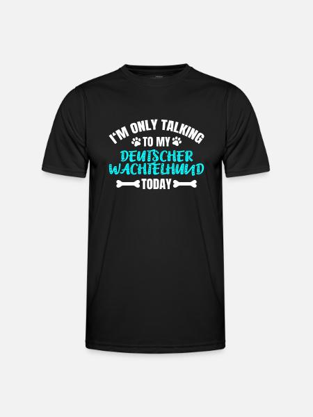German Quail Dog - Men's Functional T-Shirt - black