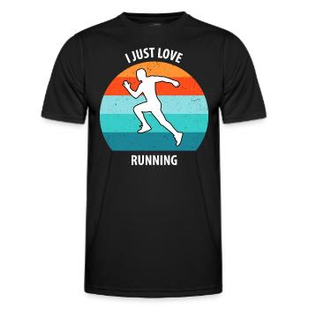 Faire du jogging - T-shirt sport Homme - noir - Devant - AI Model Male 178 dark (178cm)