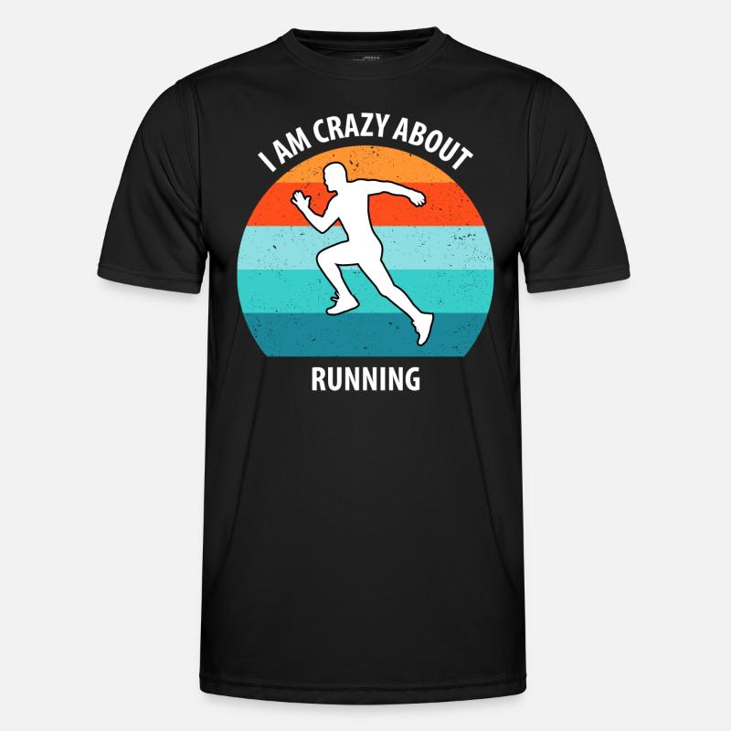 Joggen - Männer Funktions-T-Shirt - Schwarz