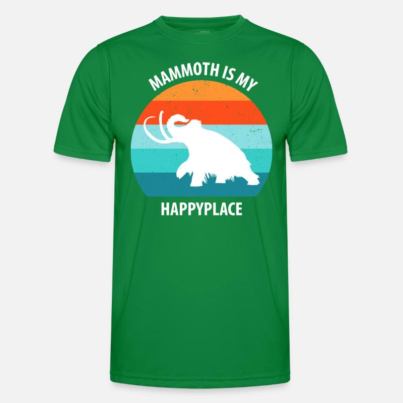 Funny Mammoth Stone Age Ice Age Design Prehistoric Men's Functional T-Shirt