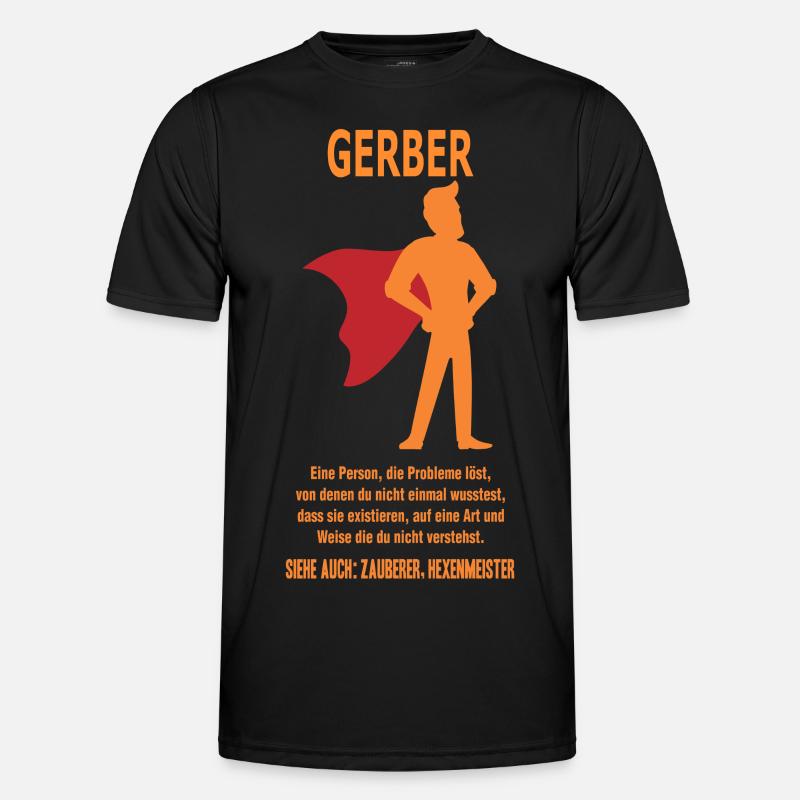 GERBER - Männer Funktions-T-Shirt - Schwarz