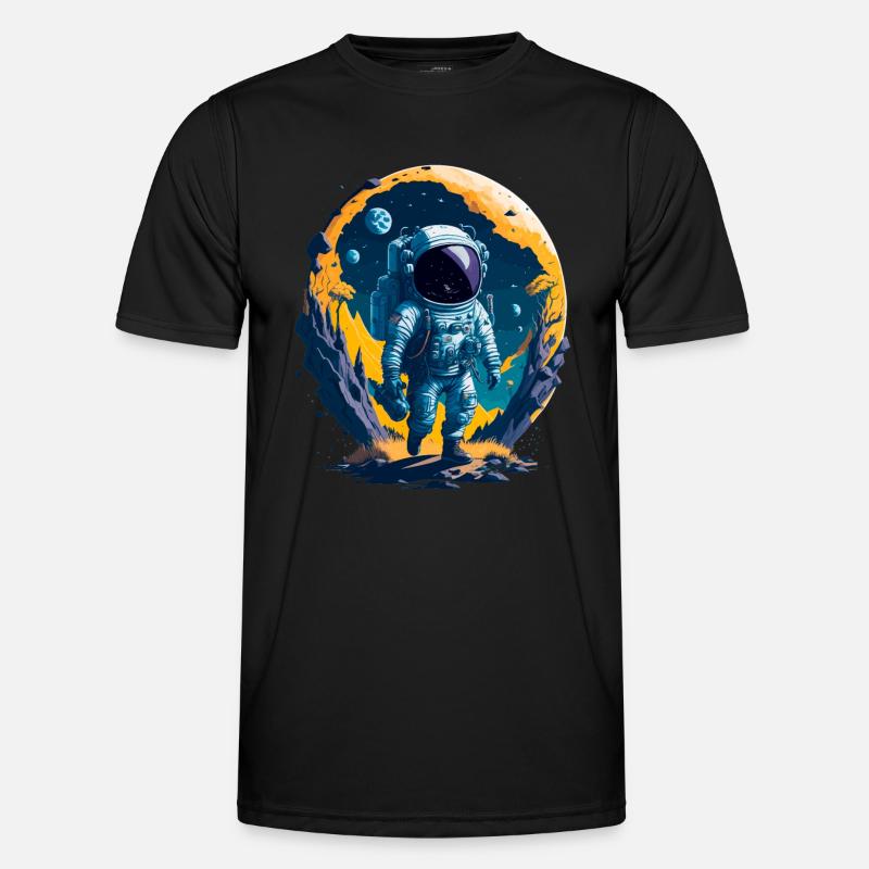 Astronaut Männer Funktions-T-Shirt