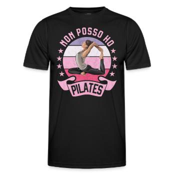 Ich kann keine Pilates Yoga Woman Nice Fitness haben - Männer Funktions-T-Shirt - Schwarz - Vorne - AI Model Male 178 dark (178cm)