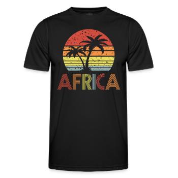 Afrique - T-shirt sport Homme - noir - Devant - AI Model Male 178 dark (178cm)