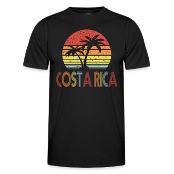 Costa Rica - Männer Funktions-T-Shirt - Schwarz - Vorne - AI Model Male 178 dark (178cm)