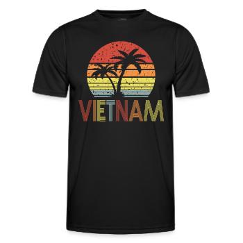 Vietnam - Männer Funktions-T-Shirt - Schwarz - Vorne - AI Model Male 178 dark (178cm)