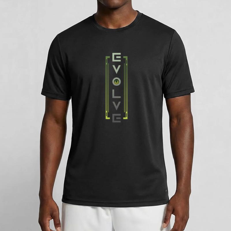 Evolutionärer Blick Männer Funktions-T-Shirt