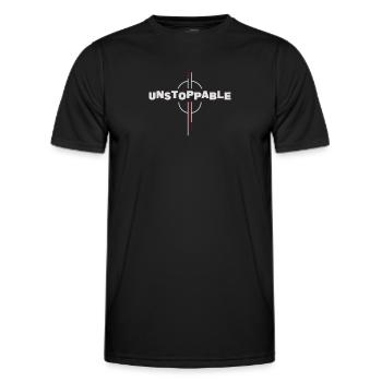 Une volonté imparable : exploiter votre force intérieure - T-shirt sport Homme - noir - Devant - AI Model Male 178 dark (178cm)