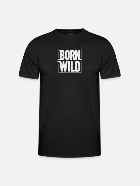 Born Wild - Men's Functional T-Shirt - black