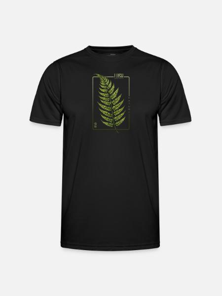 Lush Nature Fern Elegance - Men's Functional T-Shirt - black