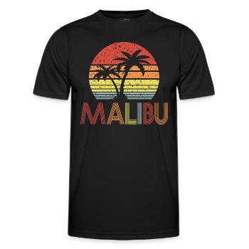 Malibu - Männer Funktions-T-Shirt - Schwarz - Vorne - AI Model Male 178 dark (178cm)