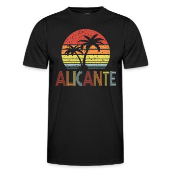 Alicante - T-shirt sport Homme - noir - Devant - AI Model Male 178 dark (178cm)