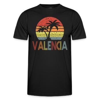 Valence - T-shirt sport Homme - noir - Devant - AI Model Male 178 dark (178cm)