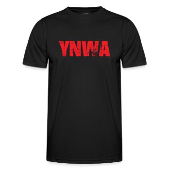 ynwa in red - Men's Functional T-Shirt - black - Front - AI Model Male 178 dark (178cm)