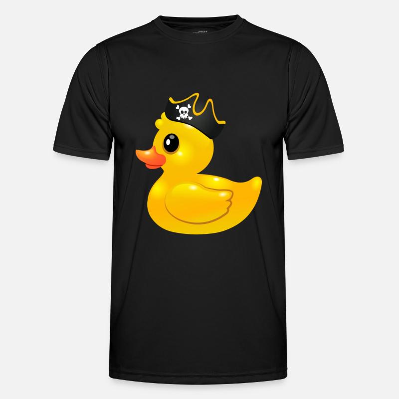 Rubber Duck Pirate - Rubber duck pirate - Men's Functional T-Shirt - black