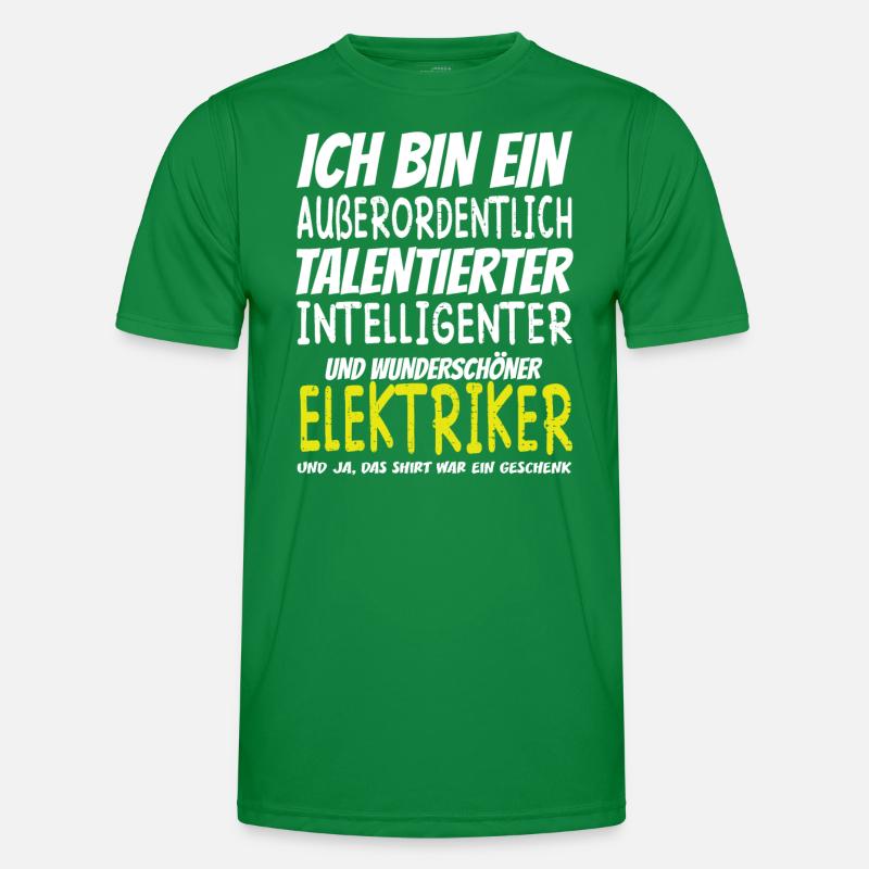 Bin ein Außerordentlich Wunderschöne Elektriker Männer Funktions-T-Shirt