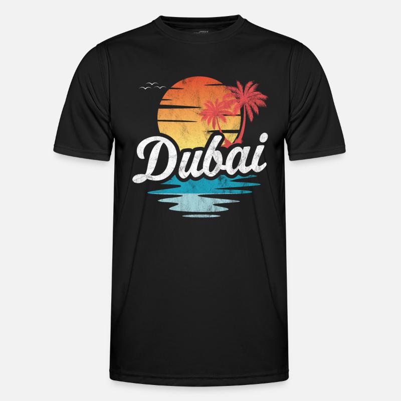Dubai Beach - Men's Functional T-Shirt - black