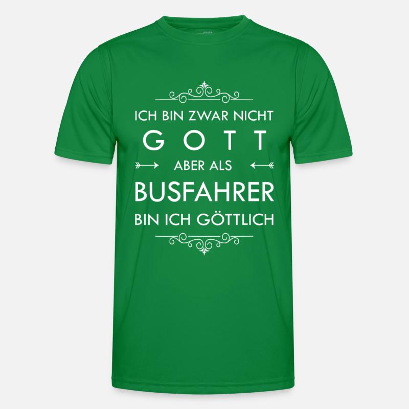 Busfahrer, Busfahrer T-Shirt, Bus, Beruf, witzig Männer Funktions-T-Shirt