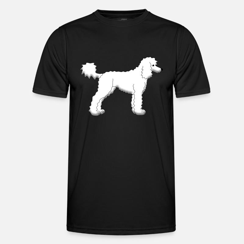 White poodle T-shirt sport Homme