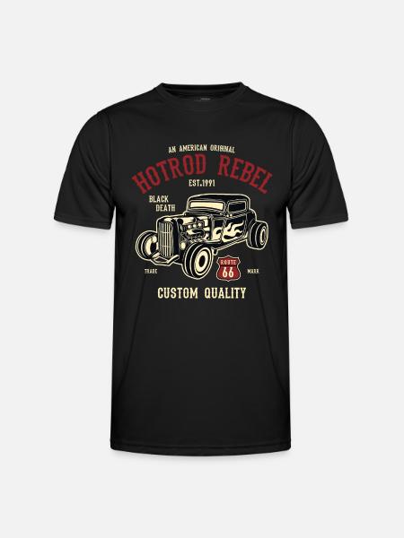 Hot Rod Rebel 2 - Men's Functional T-Shirt - black