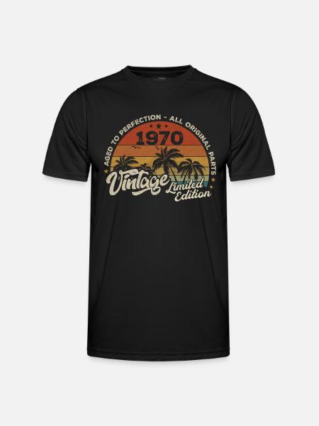 Vintage 1970's Birthday Retro 1970's - Men's Functional T-Shirt - black