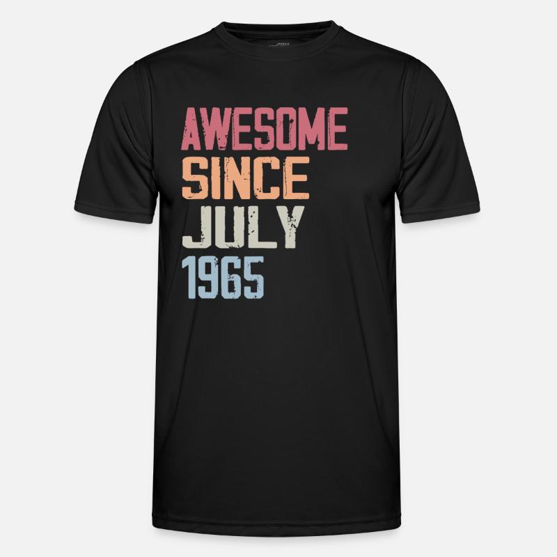 Juli 1965 Geburtstagsgeschenk Juli 1965 - Männer Funktions-T-Shirt - Schwarz