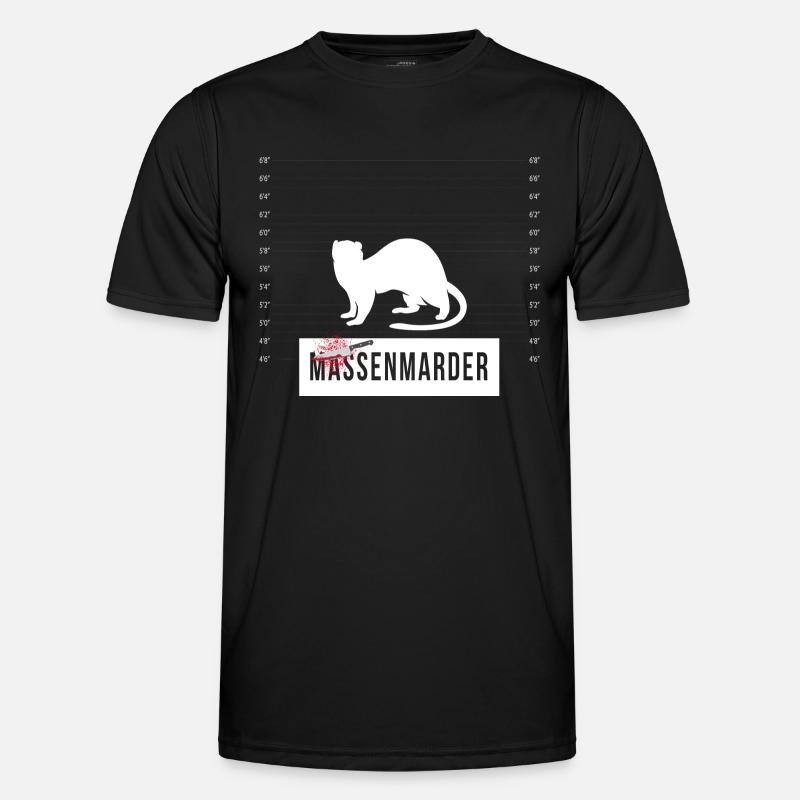 Massenmarder Marder - Massenmörder - Men's Functional T-Shirt - black