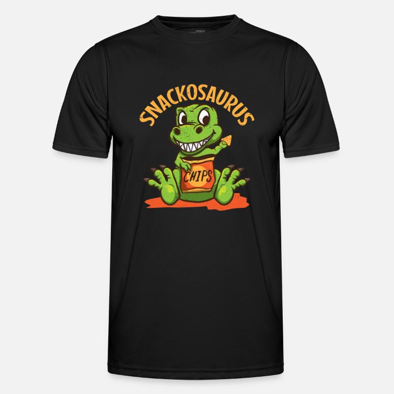 Cute dinosaur snackosaurus gift snacks Men's Functional T-Shirt