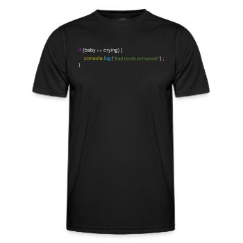 Vater- und Coding-Design - Männer Funktions-T-Shirt - Schwarz - Vorne - AI Model Male 178 dark (178cm)