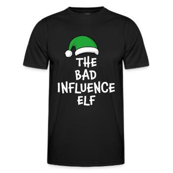 L’Elfe de la Mauvaise Influence - T-shirt sport Homme - noir - Devant - AI Model Male 178 dark (178cm)