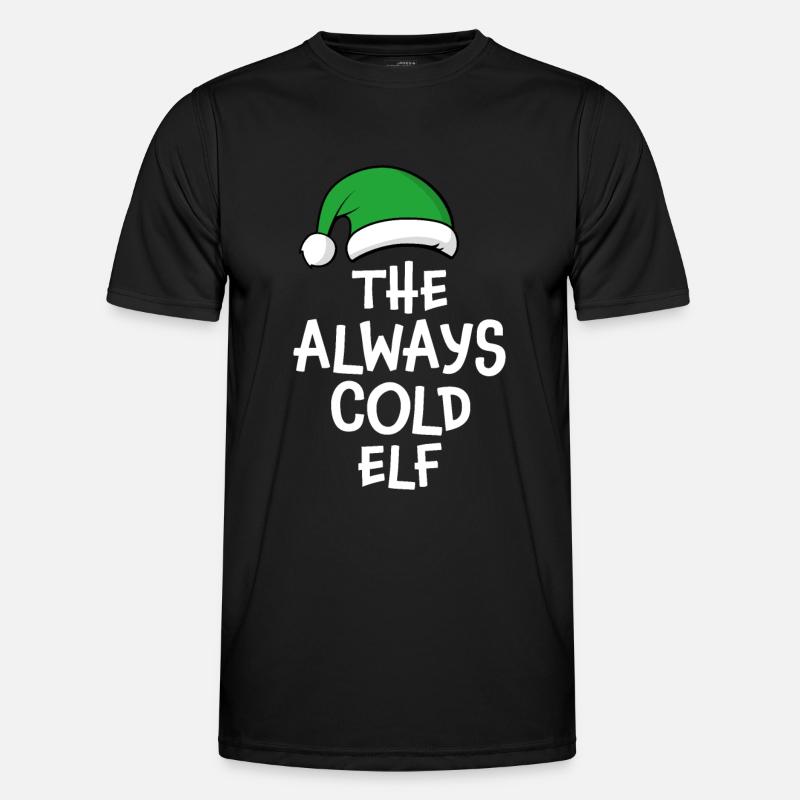 The Always Cold Elf - Men's Functional T-Shirt - black