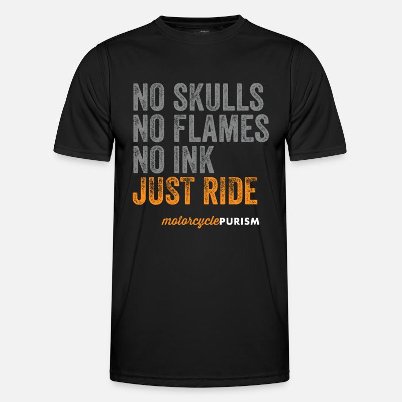 "Just Ride" - Bikershirt Männer Funktions-T-Shirt
