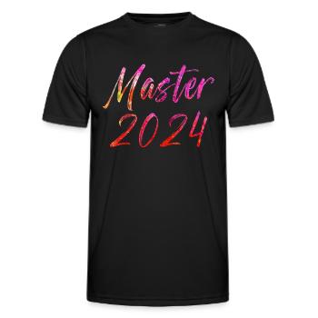 Master 2024 - Männer Funktions-T-Shirt - Schwarz - Vorne - AI Model Male 178 dark (178cm)